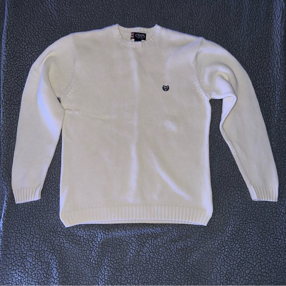 Chaps White Sweater - Picture 1 of 5